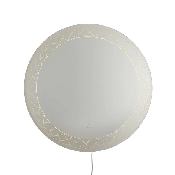 Interlace Backlit LED Mirror, 28x22 Round, Chrome