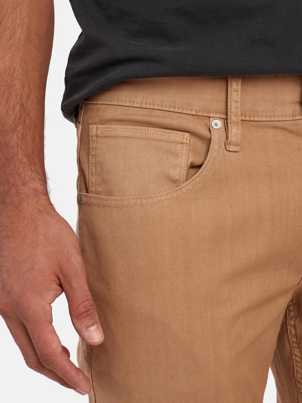 Hudson Jeans Men's Blake Slim Straight Zip Fly Twill - Tan, 32