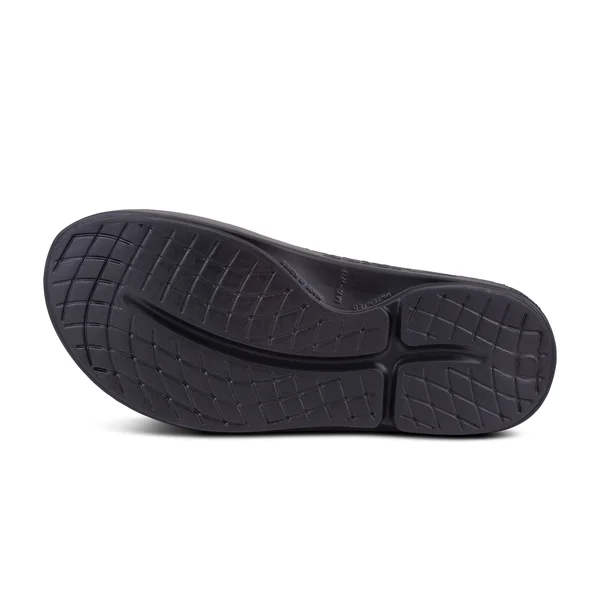 OOFOS OOahh Sport Matte Black Unisex Slide 3