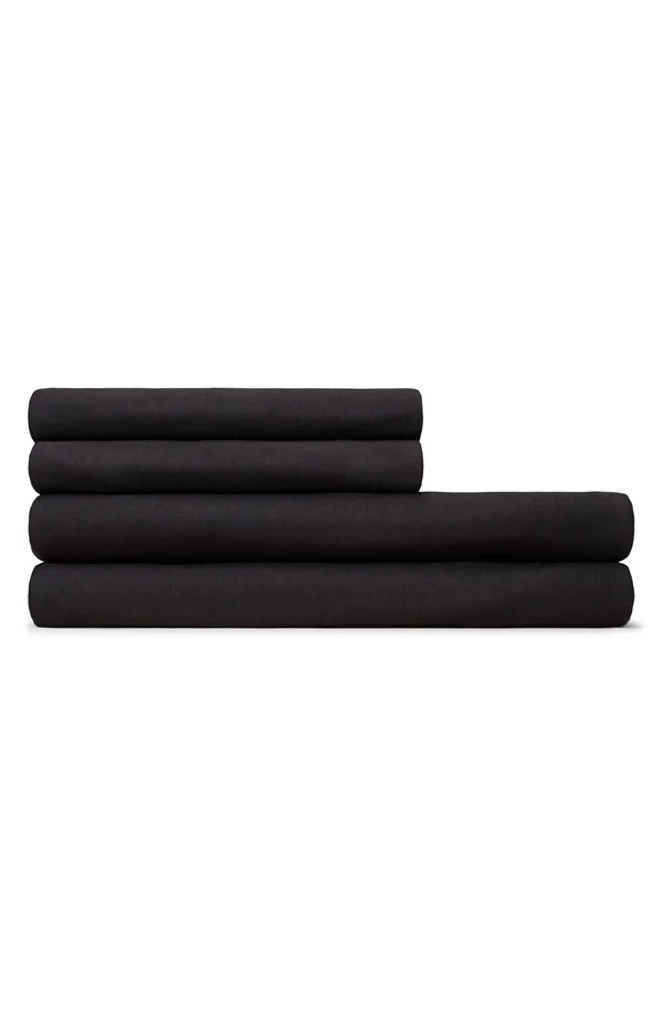Calvin Klein Modern Cotton Harrison Flat Sheet - Queen - Black