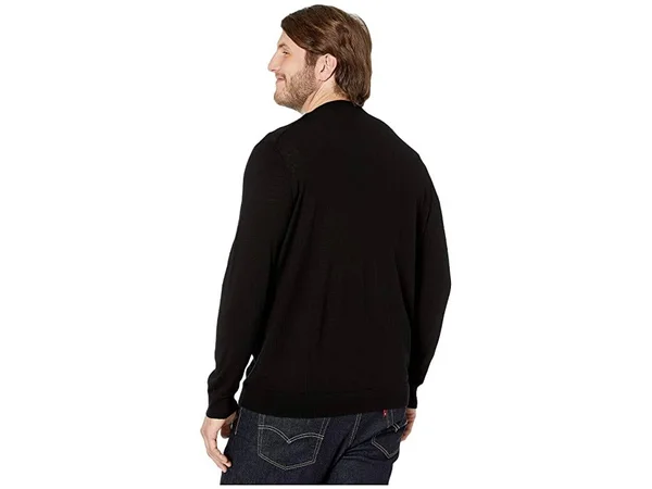 Polo Ralph Lauren Big & Tall Washable Merino Wool V-Neck Sweater Men's Clothing Polo Black : XLT