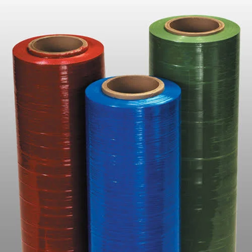 Starboxes Color Stretch Wrap - 18x22 x 1500& x 80g, 4 rls/cs Hand Wrap Cast Dark Yellow