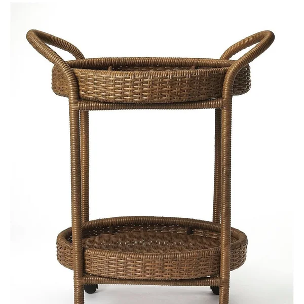 Butler PEVITA Rattan Serving Cart