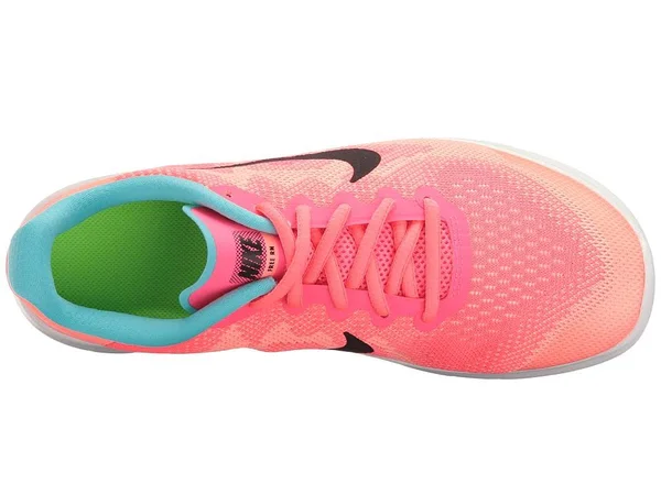 Nike Kids Free RN 2017 (GS) Running Shoe, Pink