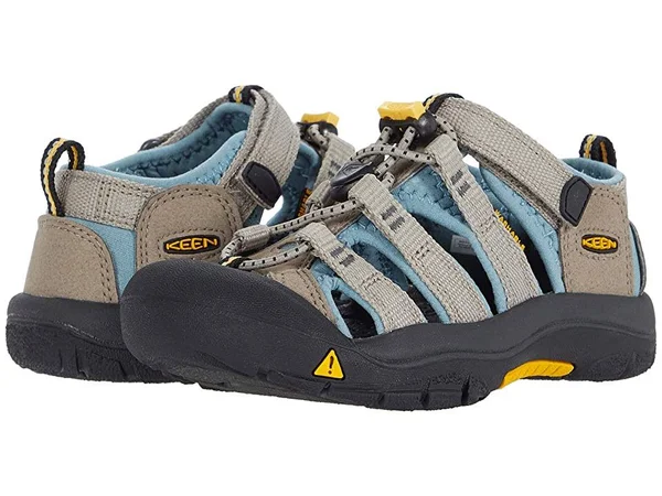 Keen Little Kids' Newport H2 Sandals Size 9, in Timberwolf/Smoke Blue