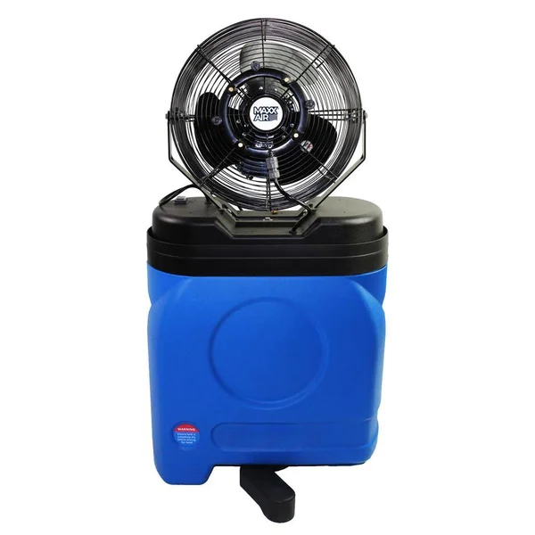 Cool Draft CDMP1420 32 inch Wide 1000 CFM 20 Gallon Misting Fan - Blue