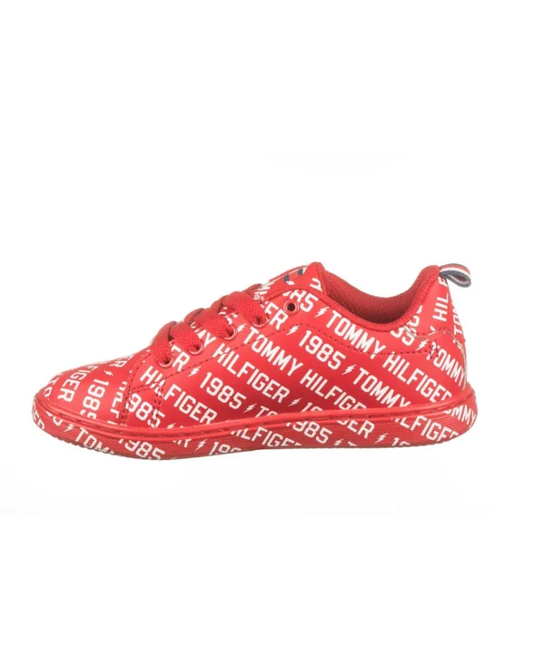 Tommy Hilfiger Iconic Court Logo Sneaker (Toddler, Little Kid, & Big Kid) Red/White - Boys Shoes & Footwear - Boys Sneak