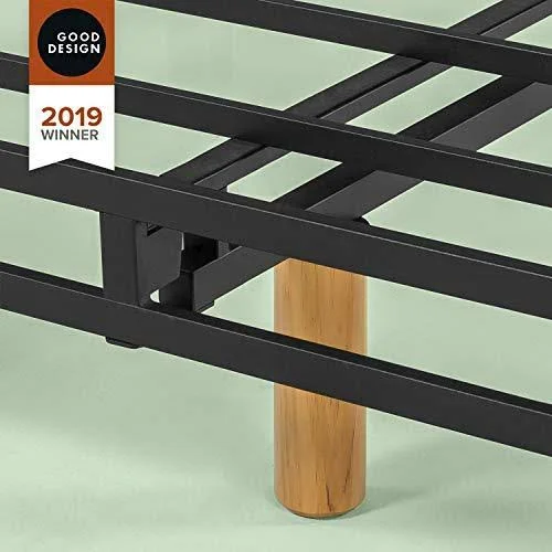 Zinus Good Design Winner Justina 11 inch Metal Mattress Foundation - Twin XL, Beige