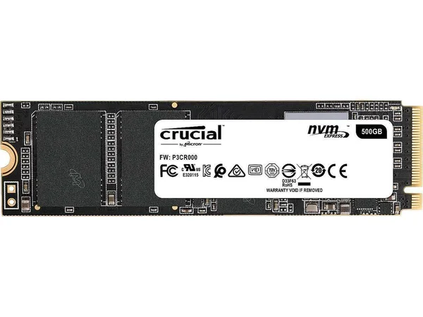 Crucial 500 GB Internal SSD - M.2 2280 - P1 - PCI Express 3.0 x4 (NVMe)