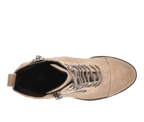 Women's Dorsett Bootie by White Mountain in Chestnut Fabric (Size 8 M)