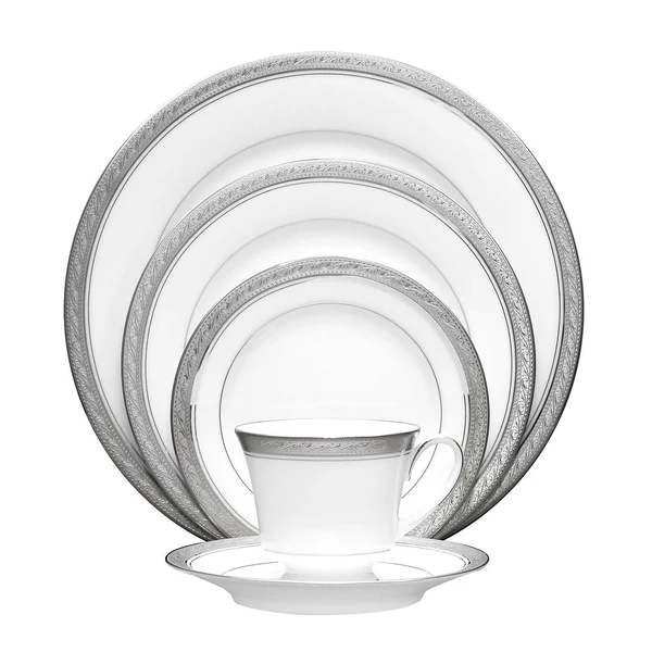 Noritake Crestwood Platinum 20-Piece Dinnerware Set, Service for 4