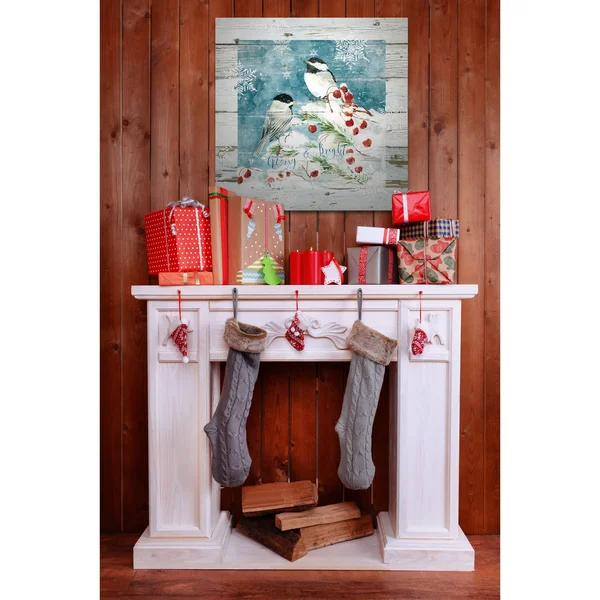 Wexford Home Merry and Bright -Gallery Wrapped Canvas - Yellow, Blue, Green, Red, Black, White 24x24, Size: 24 x 24