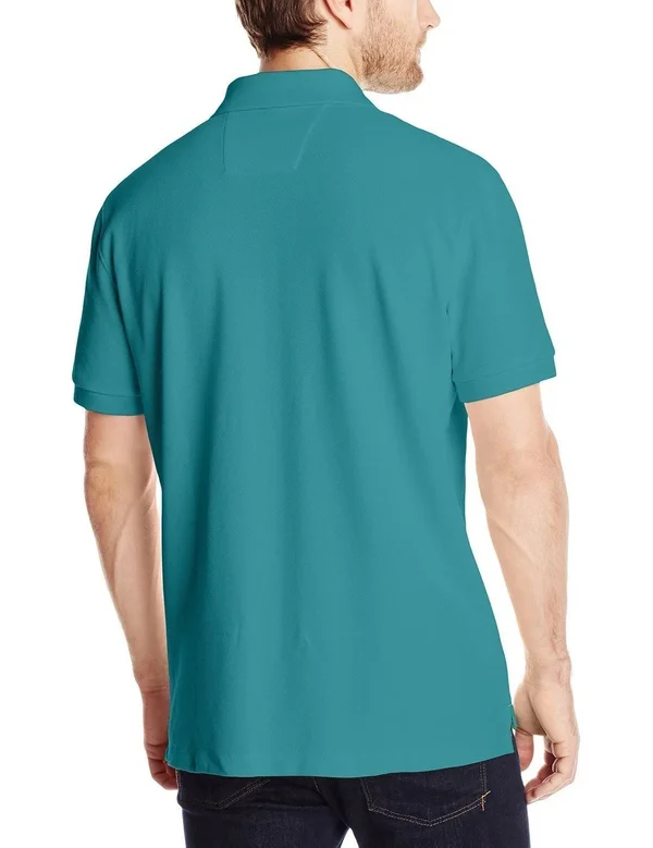 Nautica Men's Short-Sleeve Solid Deck Polo Shirt Red - Small