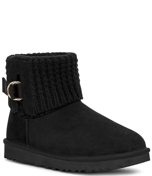 Ugg Women's Classic Solene Mini Knit 1113463 - 6, Black