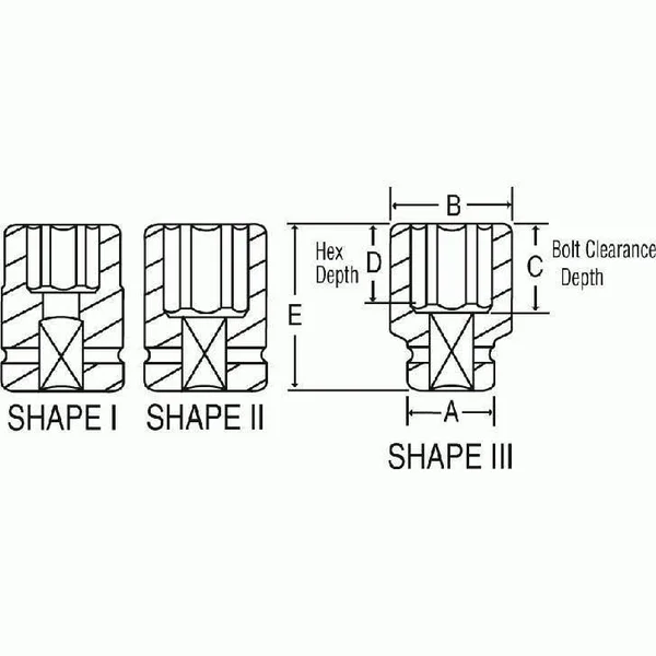 Grey Pneumatic 4136R - 1x22 Drive x 4-1/4x22 Standard Impact Socket