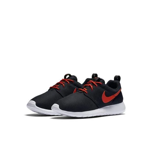 Nike Kids Roshe One (GS) Running Shoe Black/Max Orange White 5