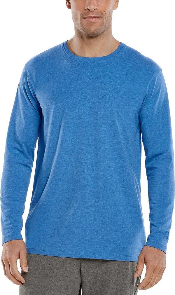 Coolibar UPF 50+ Men's Morada Everyday Long Sleeve T-Shirt - Sun Protective
