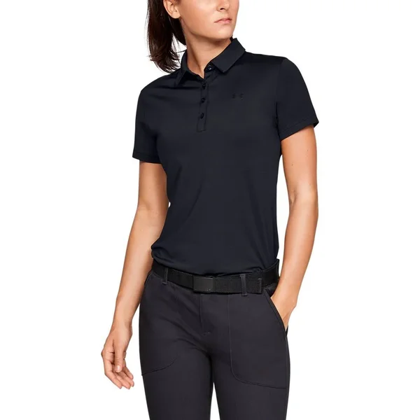 Under Armour Women's Zinger Short Sleeve Golf Polo - Xs - Black