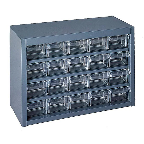 Durham Mfg 016-95 Compartment Cabinet - 20 Bins, 11-3/8 inch H, Gray
