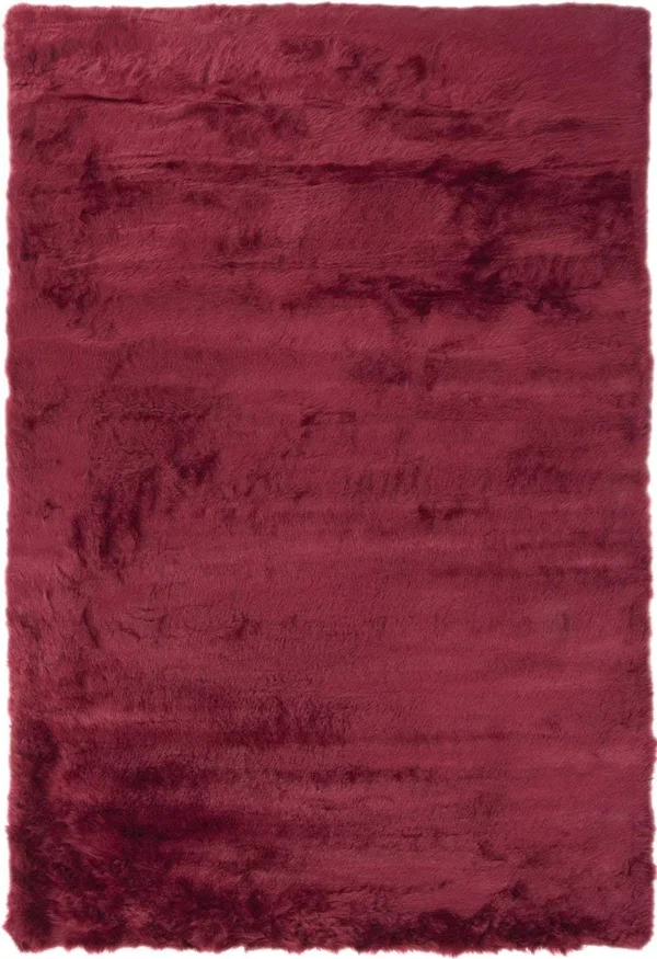 Abacasa Mink Silver Acrylic and Polyester Faux Fur Area Rug