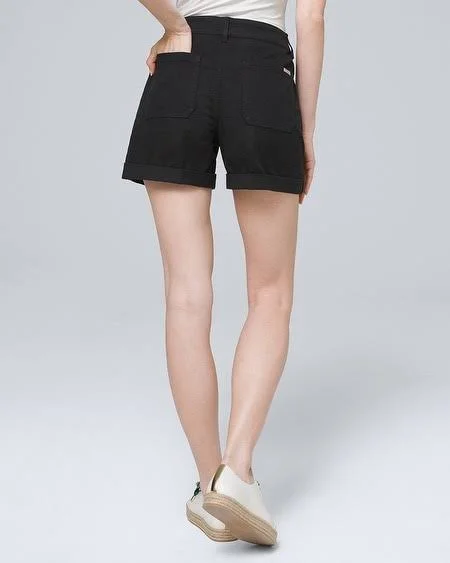 Women's Mid-Rise Pret-A-Play Shorts - Tan/Oat, Size 6 by White House Black Market