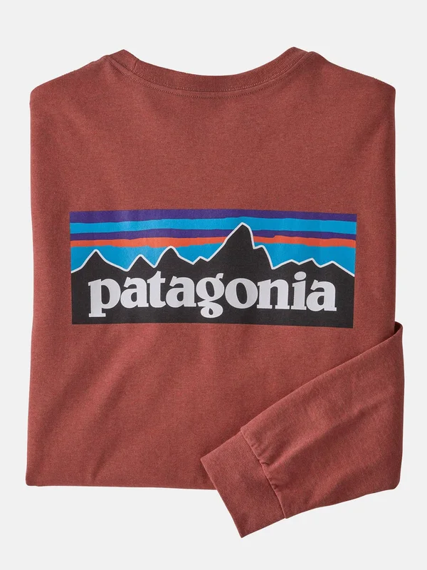 Patagonia Men's Long Sleeve P-6 Logo Responsibili-Tee