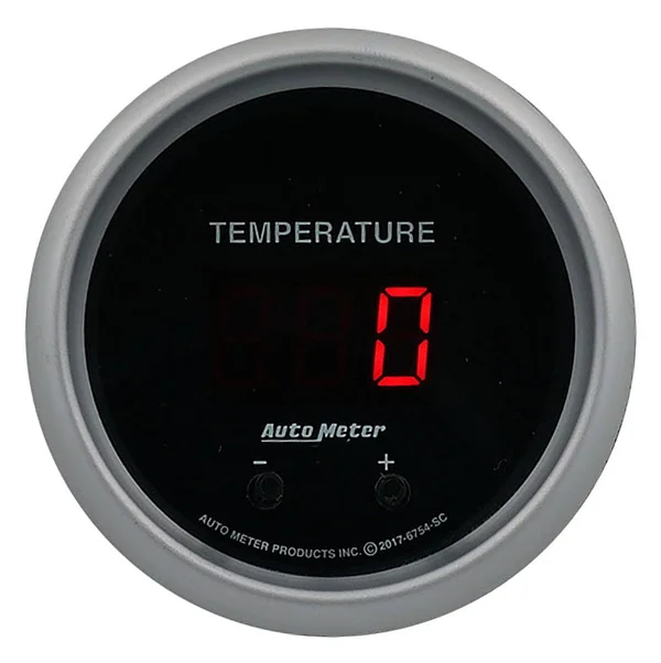 Autometer 6754-UL Ultra-Lite Elite Digital Two Channel Fluid Temp Gauge