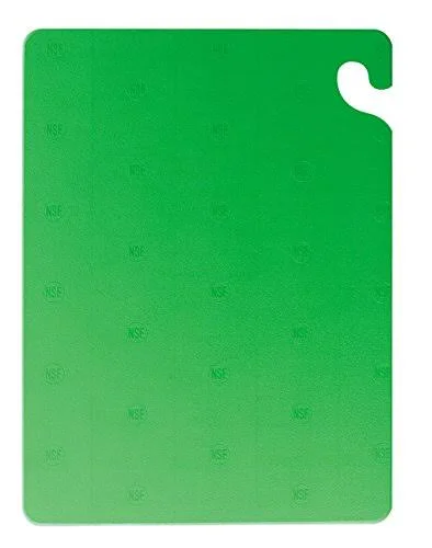 San Jamar CB152012GN 20x22 Width x 15x22 Height x 1/2x22 Depth Green Cut-N-Carry Cutting Board