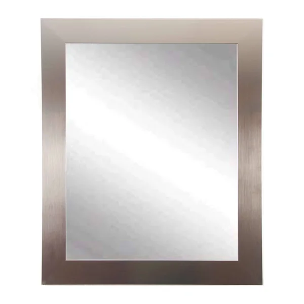 BrandtWorks Modern Silver Wall Mirror (36x22 x 32x22)