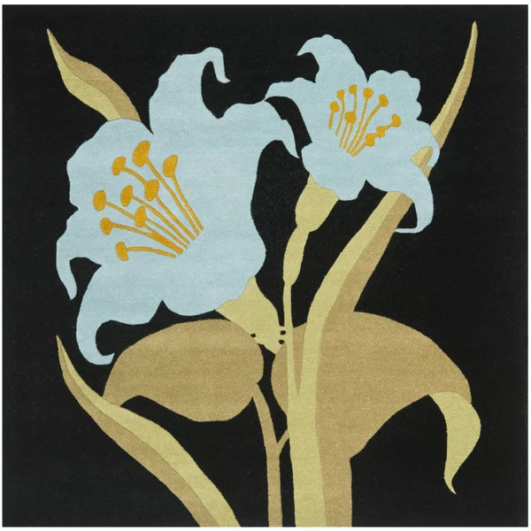 Safavieh Soho SOH792A 3&6x22 x 5&6x22 Black, Blue Area Rug