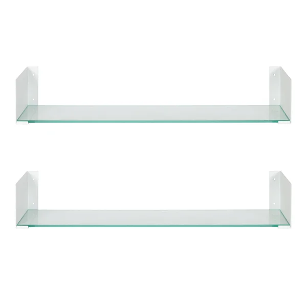 Kate and Laurel Rodi Wall Shelf Set - 2 Piece - Black