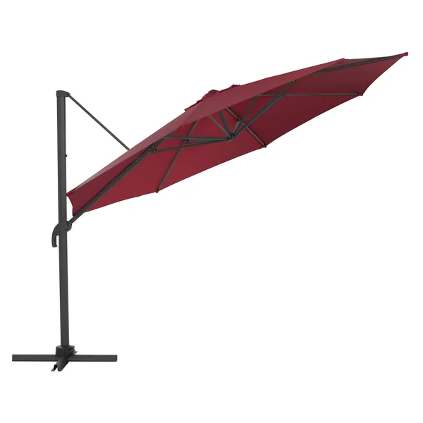 CorLiving Deluxe Offset Patio Umbrella - Orange