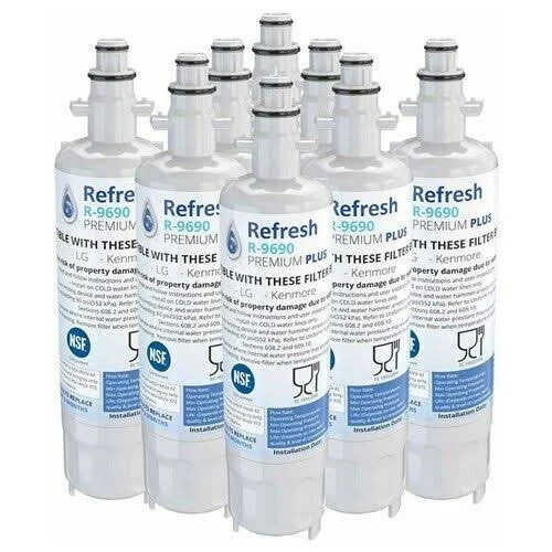 Refresh 9690 Plus Water Filter for LT700P - Lfxs24623s, LFXC24726S, NSF 43/53 (8)