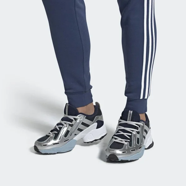 Adidas EQT Gazelle Navy & Silver Shoes - Navy - 11
