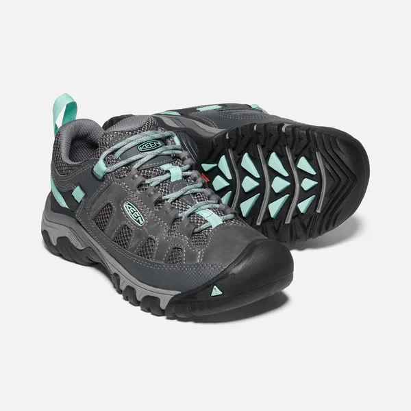 Keen Women's Targhee Vent Shoe - 8 - Steel Grey, Ocean Wave