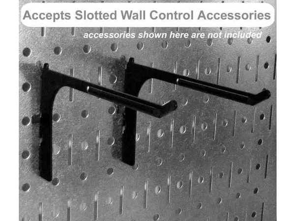 Wall Control Hobby Craft Pegboard Organizer Storage Kit; White