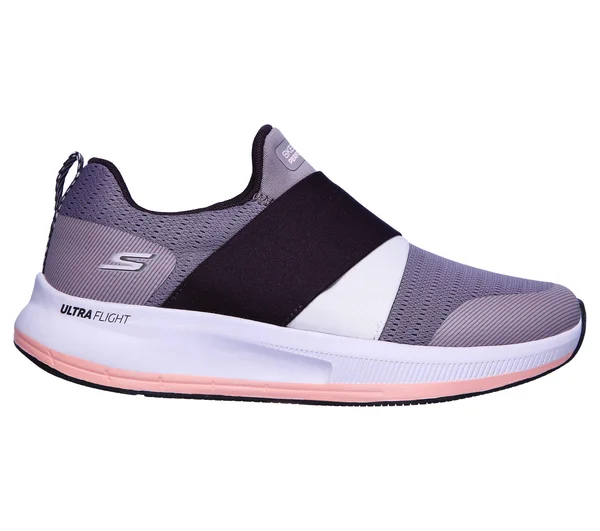 Skechers Women's GOrun Pulse - Bold Venture Running Shoes, Plum, 8.0