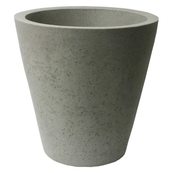 Algreen Products 89807 20.5 x 20 in. Crete Self Watering Planter - Concrete Texture - Taupestone
