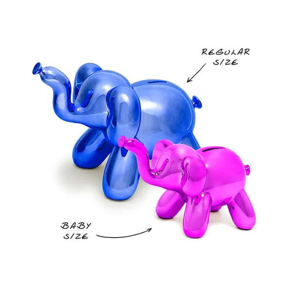 Made by Humans Money Bank Balloon Baby Elephant Blue