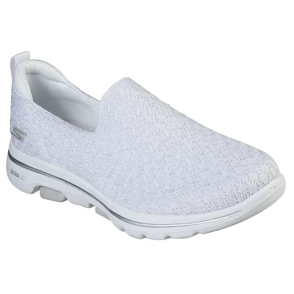 Womens Skechers GOwalk 5 Brave Slip-On Walking Sneakers 6 M White, Boscov&s