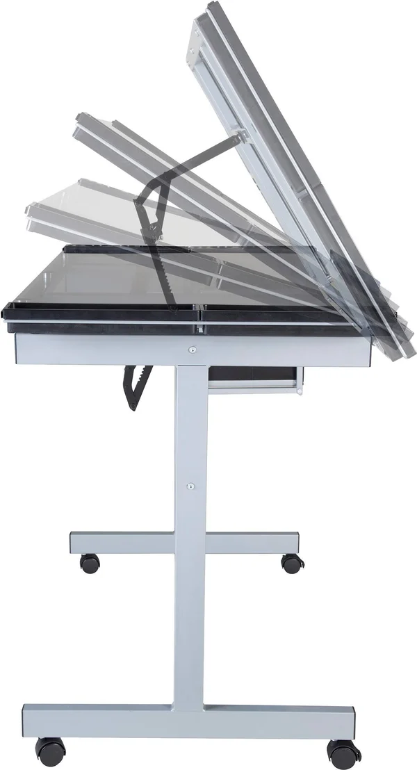 OneSpace 50-CS01 Craft Station, Silver/Blue Glass