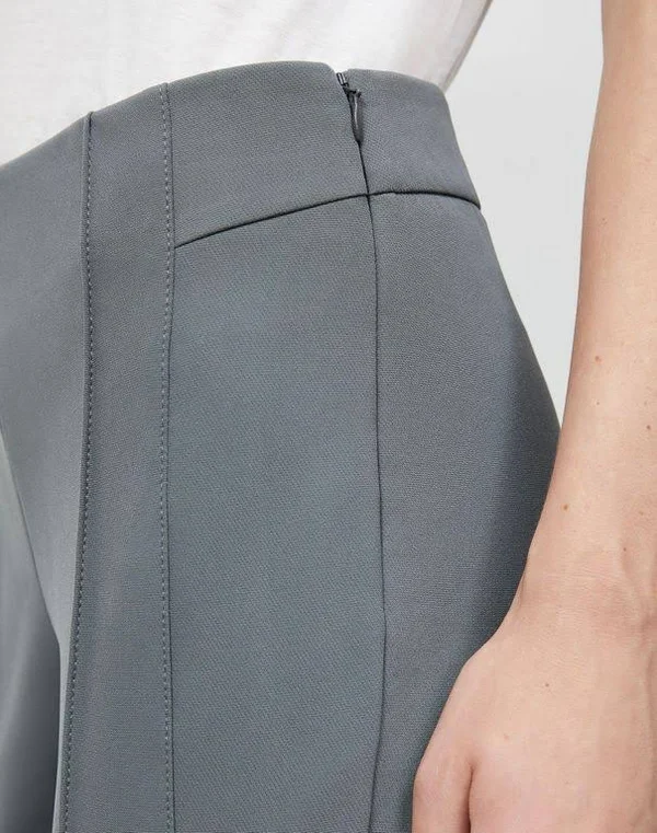Lafayette 148 New York Petite Acclaimed Stretch Gramercy Pant - Gray