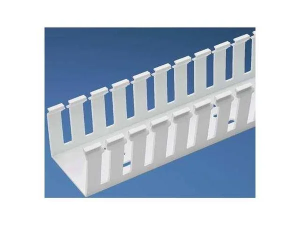 Panduit G1.5X1.5WH6 Wire Duct, wide Slot, White, 1.75 W x 1.5 D