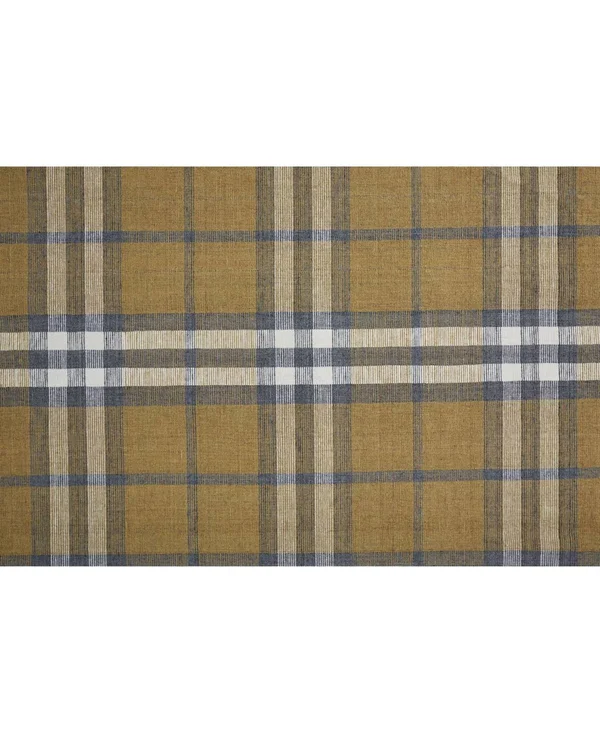 Jens Gold Hand Woven Area Rug 5' x 8' - 100% Polyester, Gold