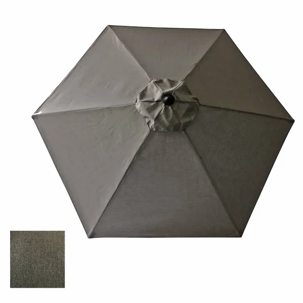 Living Accents 8048173 9 ft. Camas Tiltable Patio Umbrella Brown