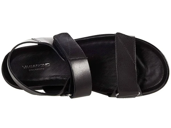 Vagabond Erin - Women's Black Leather Sandals