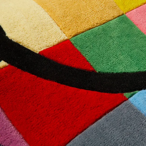 Chinatown Market Smiley Color Tile Rug 4ft - Multi - Feature