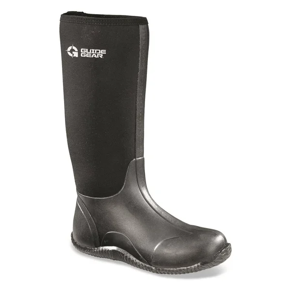 Guide Gear Women's High Bogger Rubber Boots - 10B, Black