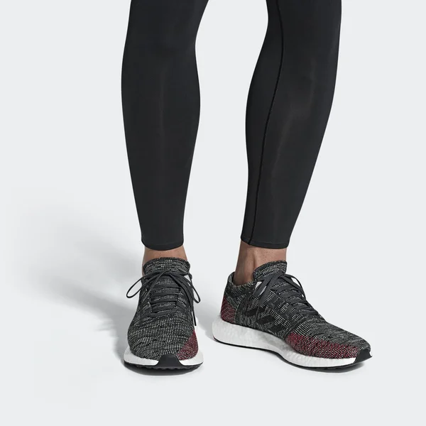 Adidas Men's Pureboost Go Running Shoes, Black - Size 8.0