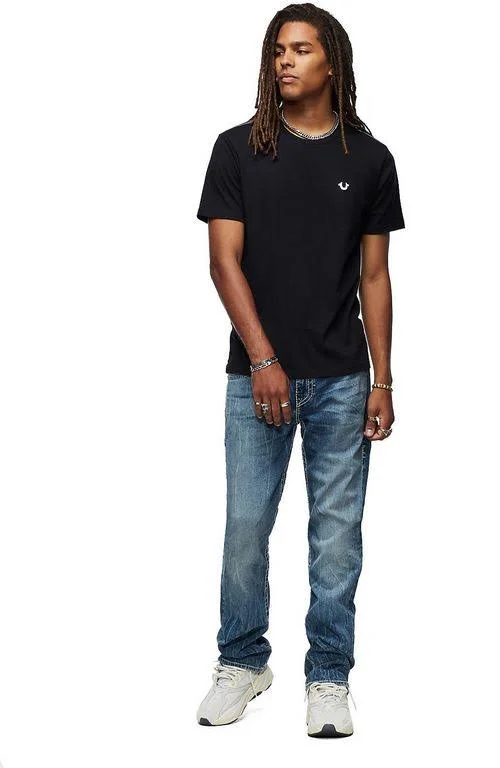True Religion Men's Ricky Big T Flap Jeans